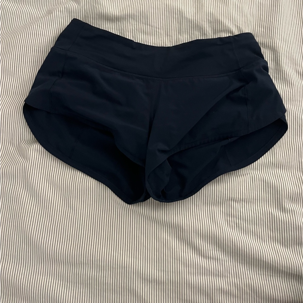lululemon athletica navy blue 2.5 hotty hot Women Shorts